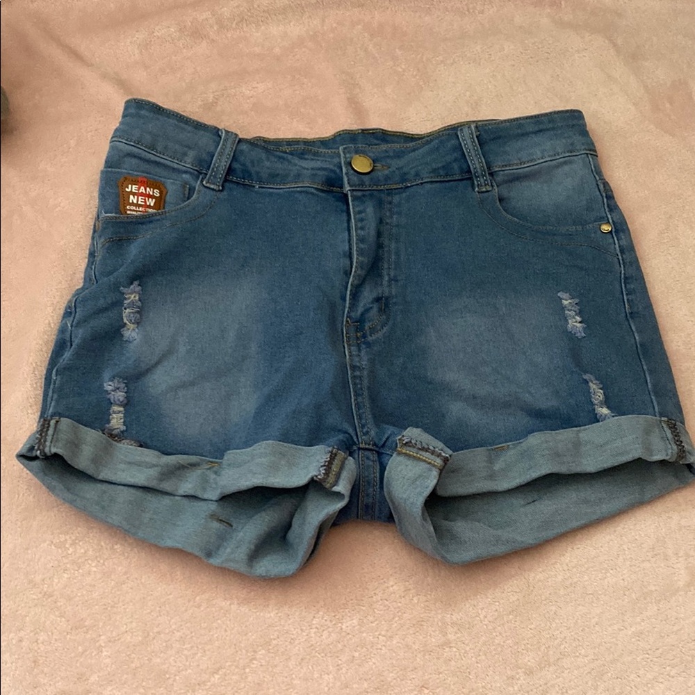 Women's Blue Denim Shorts